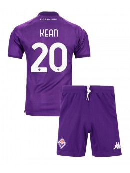 Fiorentina Moise Kean #20 Replika Hemmakläder Barn 2024-25 Kortärmad (+ byxor)